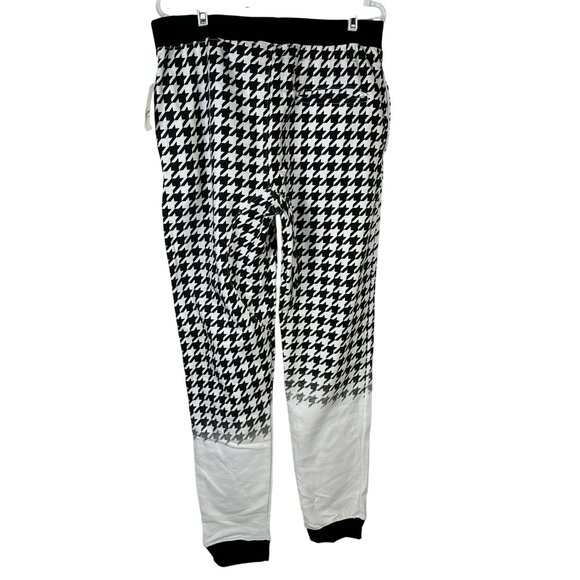 Houndstooth Jogger Pants Large Evolution In Design Cotton/Polyester Blend - Picture 7 of 7